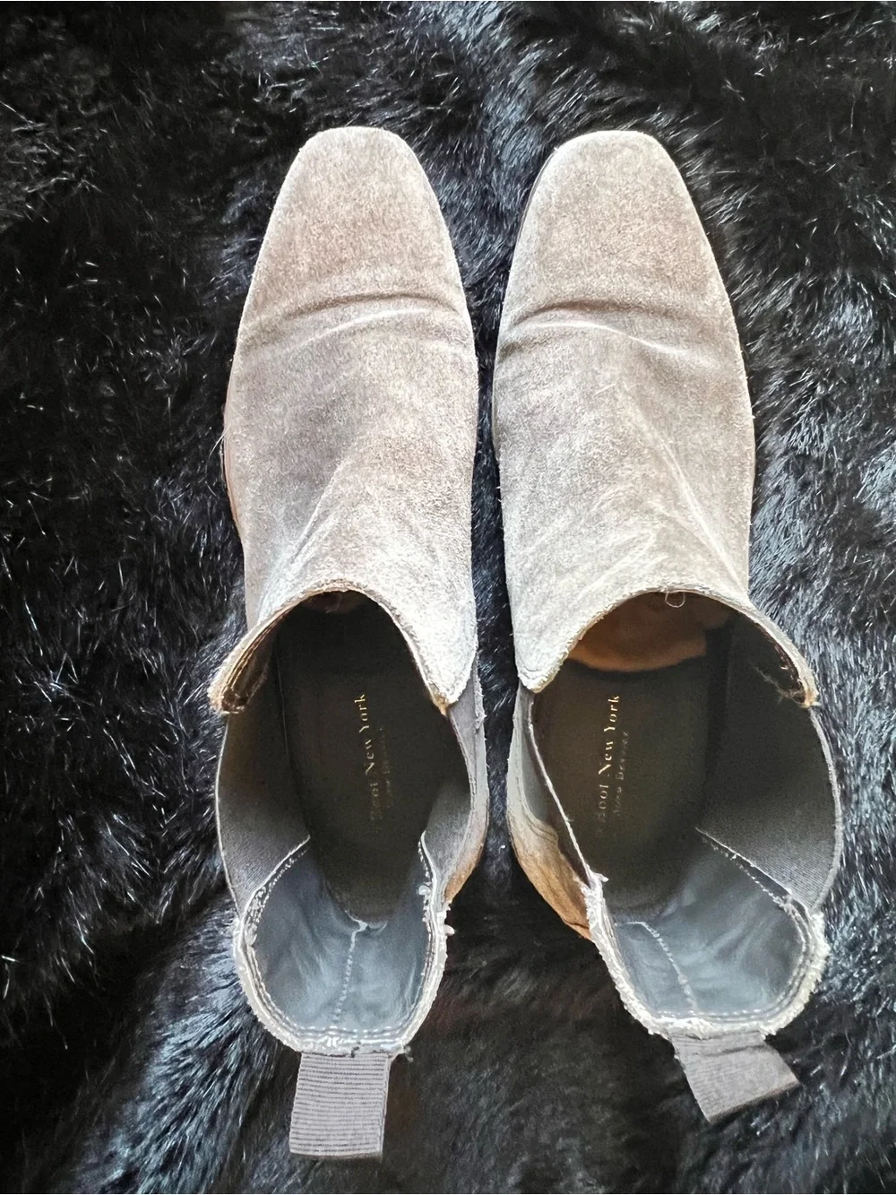 To Boot New York Men's Suede Chelsea Boots in Light Brown